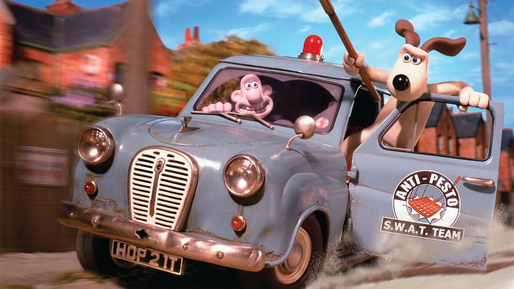 Wallace and Gromit driving