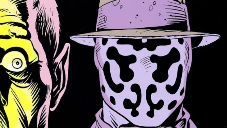 Jacobi realizing Rorchach is behind him, from Watchmen #5