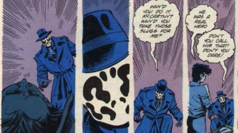 The Question dreaming of Rorschach in The Question #17 