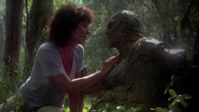 Adrienne consoles Swamp Thing