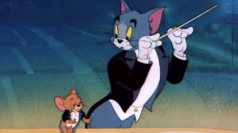 Tom and Jerry conducting orchestra