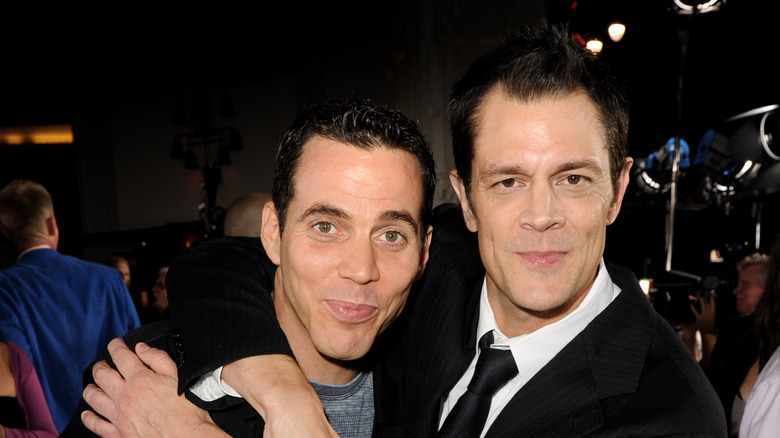 Steve-O and Johnny Knoxville smiling
