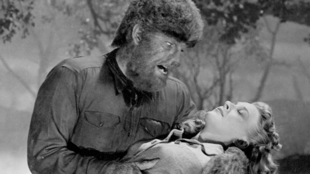 Lon Chaney Jr. and Evelyn Ankers in The Wolf Man