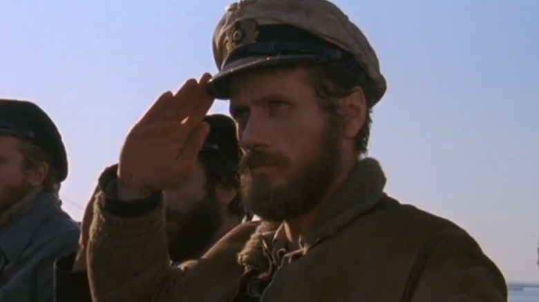 Jurgen Prochnow saluting