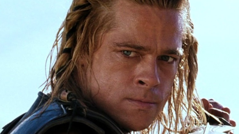 Brad Pitt glaring menacingly