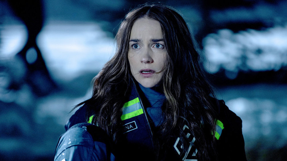 Wynonna Earp looking scared