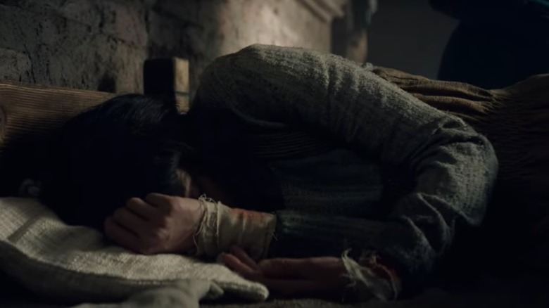 The Witcher Yennefer laying in bed