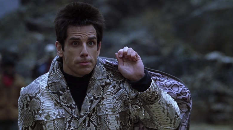 Zoolander arriving with his clothes