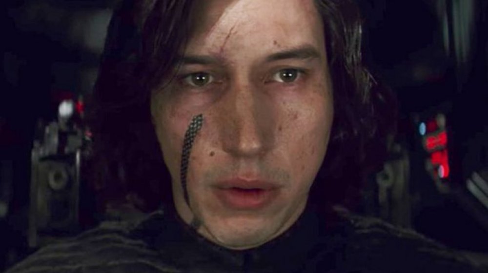 Adam Driver as Kylo Ren in Star Wars: The Last Jedi