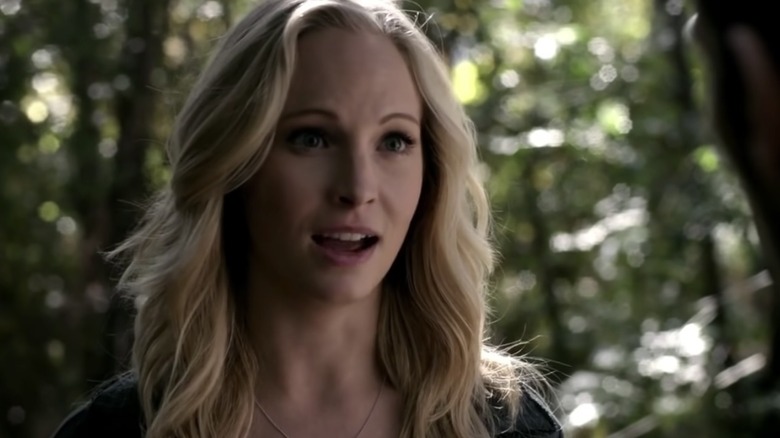 Caroline talking to Klaus