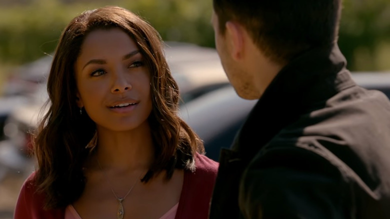 Kat Graham looking impressed