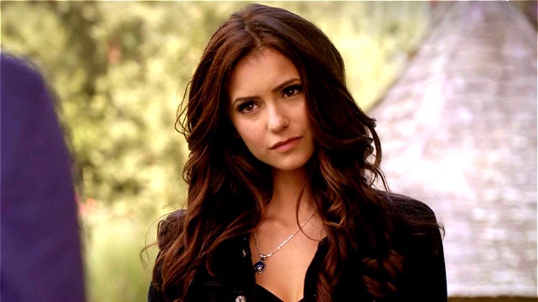 Katherine looking smug in The Vampire Diaries