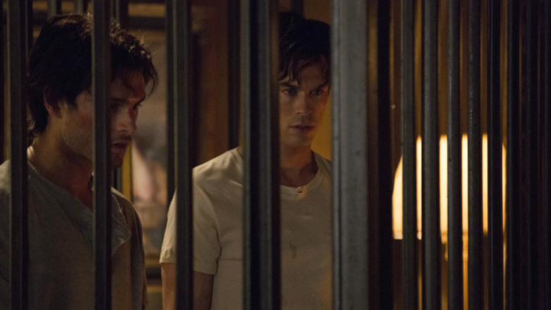 Damon Salvatore and Enzo St John as captives of the Augustine Society