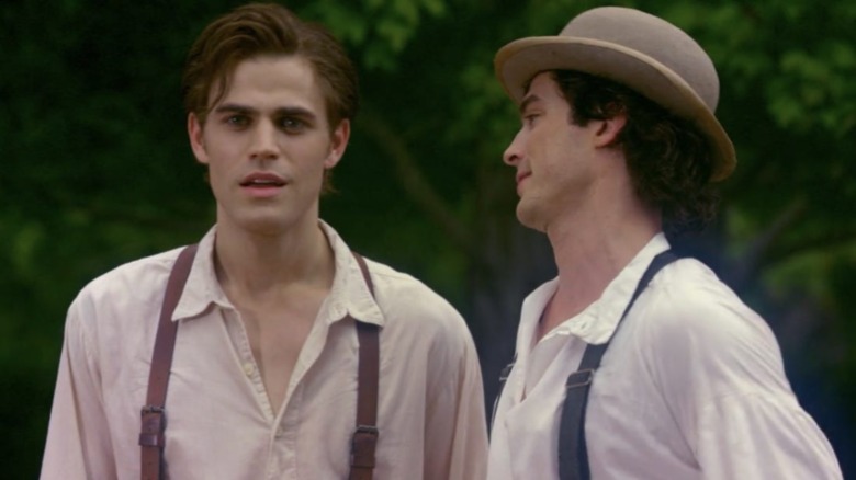 A young Stefan and Damon Salvatore fall in love with Katherine Pierce