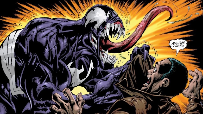 Spider-Man in Venom suit