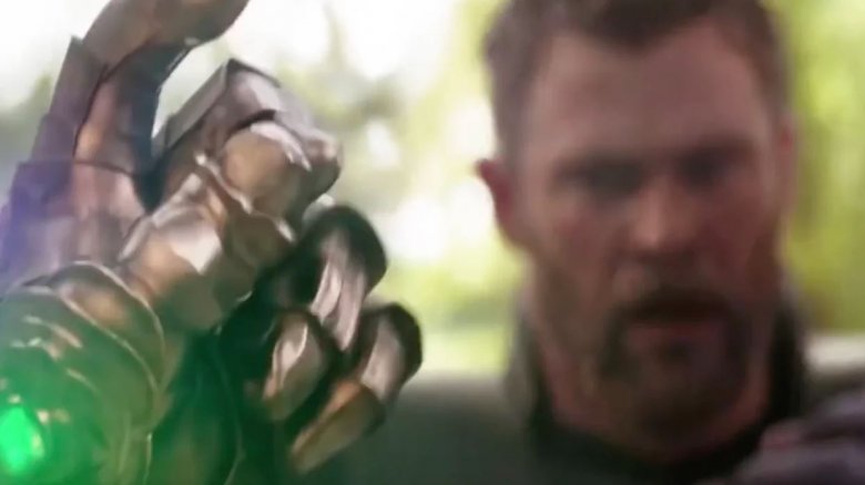 Thor watches the Snap