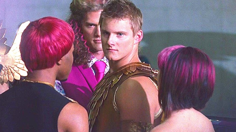 Cato glaring at Katniss