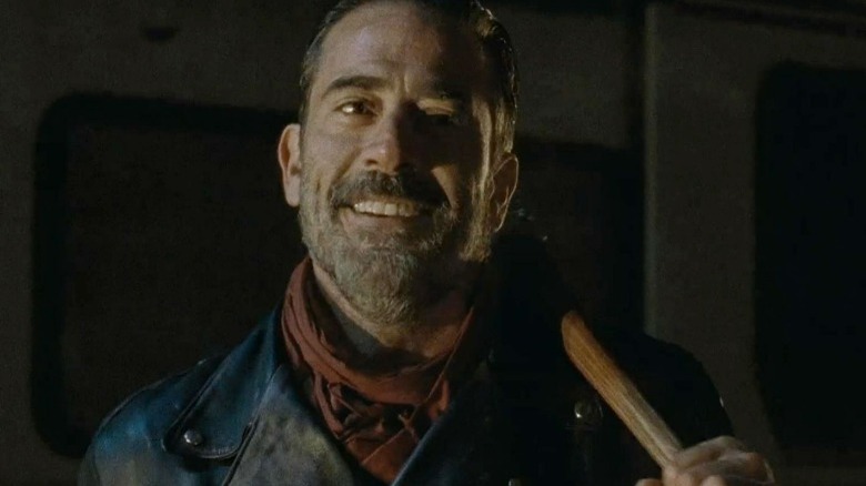 Negan smiling