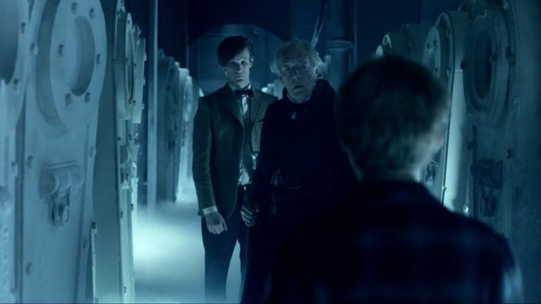 Matt Smith and Michael Gambon in Doctor Who