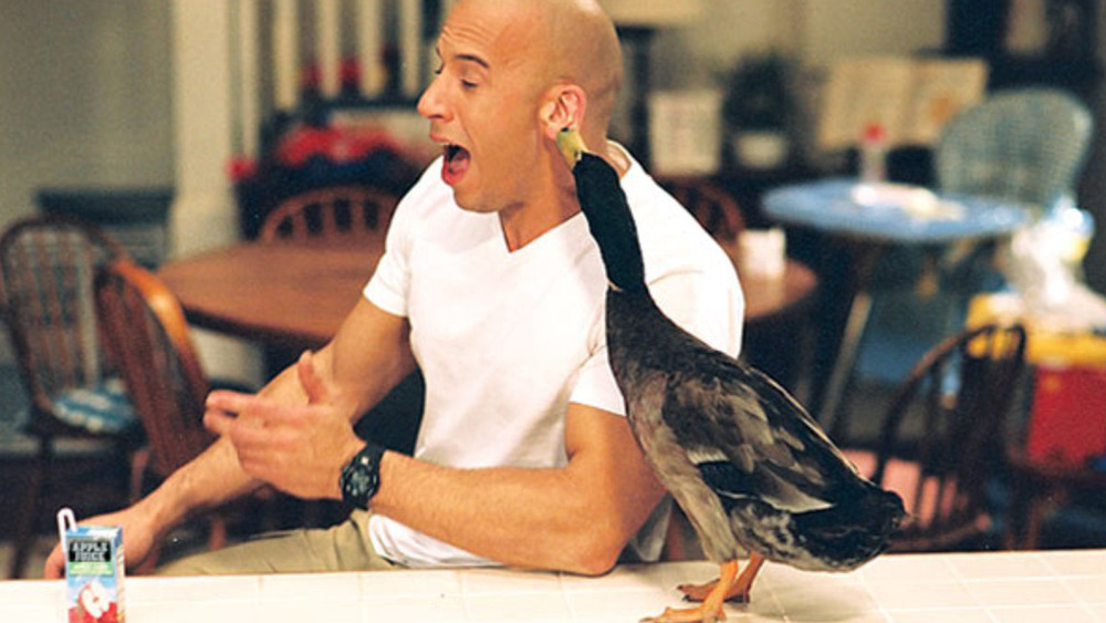 The Pacifier duck biting Vin Diesel