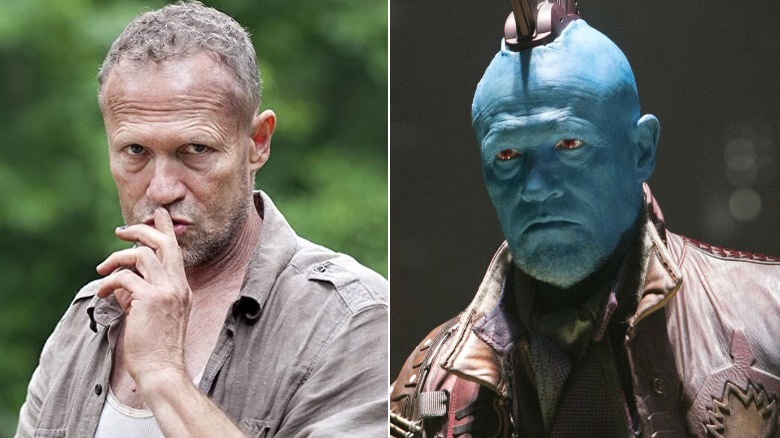 Michael Rooker in The Walking Dead and Guardians 2