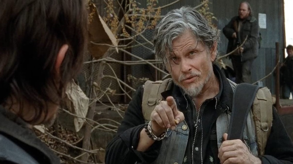 Norman Reedus and Jeff Kober as Daryl Dixon and Joe on The Walking Dead