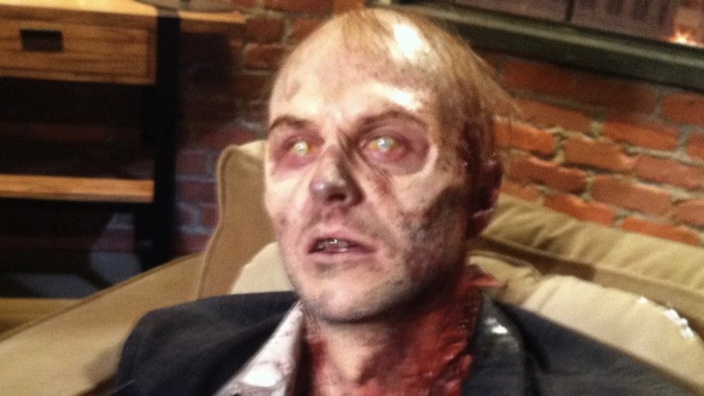 Chris Hardwick as a zombie