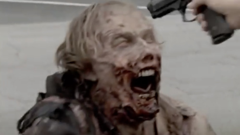 Greg Nicotero as a walker on The Walking Dead