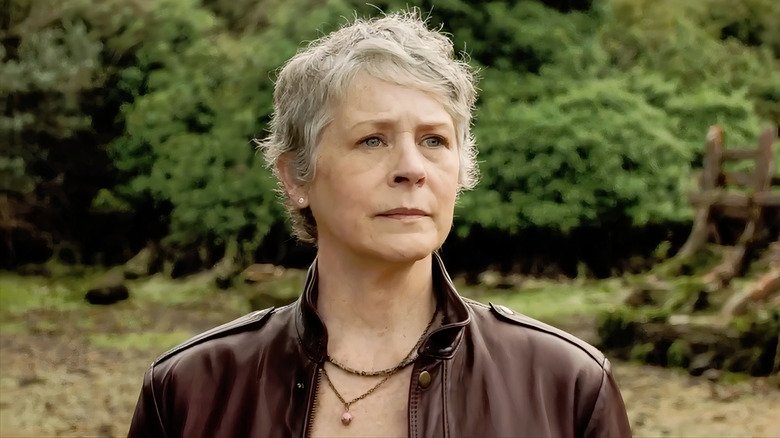 Carol wearing brown jacket