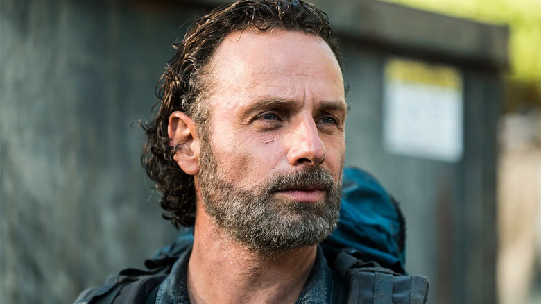 Rick stares into distance