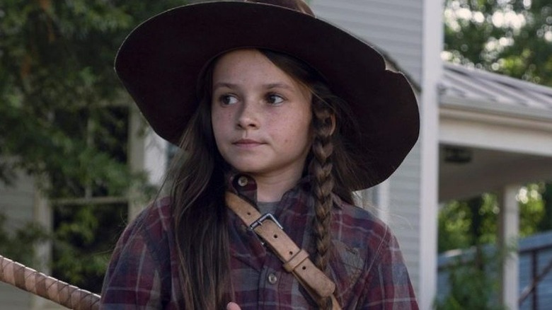 Judith Grimes outside