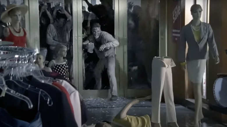 A group of zombies break into a department store in season 1 of the walking dead