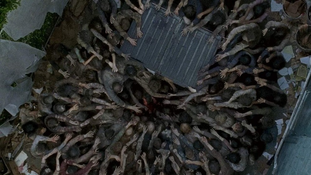 Walkers swarm dumpster