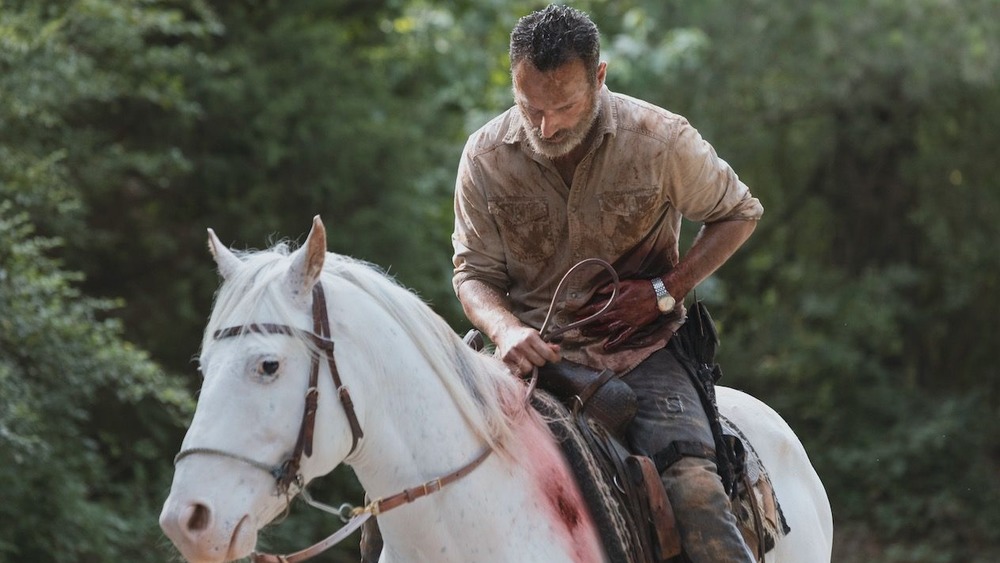 Rick Grimes on horseback