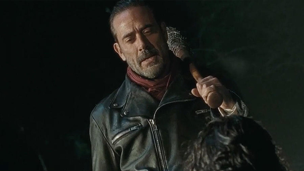 Negan holding Lucille