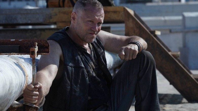 Merle Dixon on a rooftop