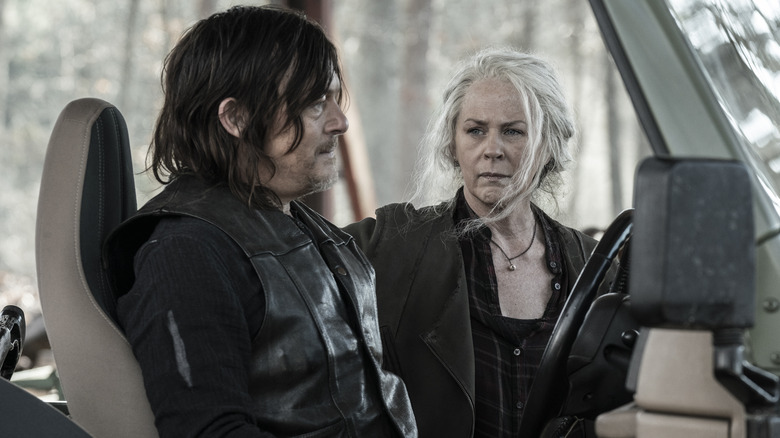 Carol and Daryl brooding