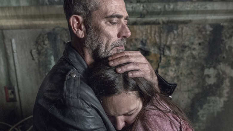 Negan comforts Lydia