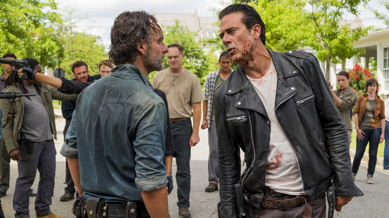 Negan squares off with Rick