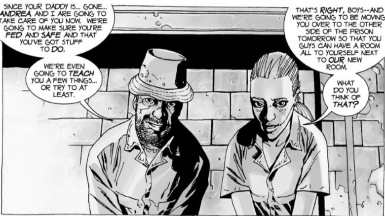 Comics Dale and Andrea in prison