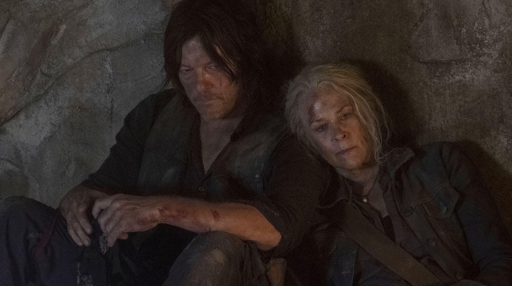 Norman Reedus (left) and Melissa McBride are the sole cast members of AMC's The Walking Dead to appear in all 10 seasons.