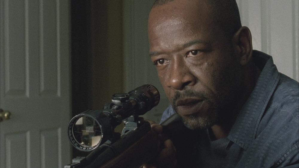 Morgan with rifle Walking Dead