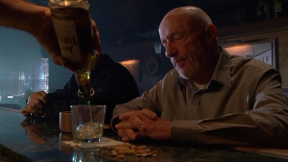 Bryan Cranston as Walter White and Jonathan Banks as Mike on Breaking Bad
