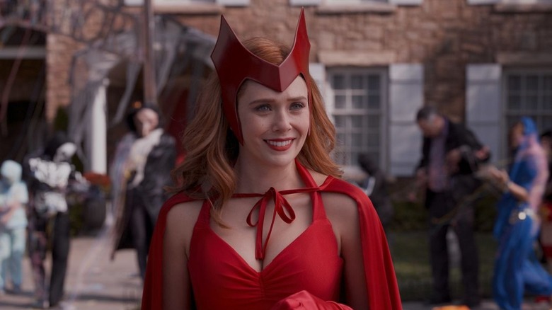 Wanda in a Halloween costume