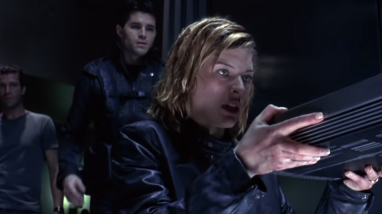 Milla Jovovich plugs in as Alice in Resident Evil 2002