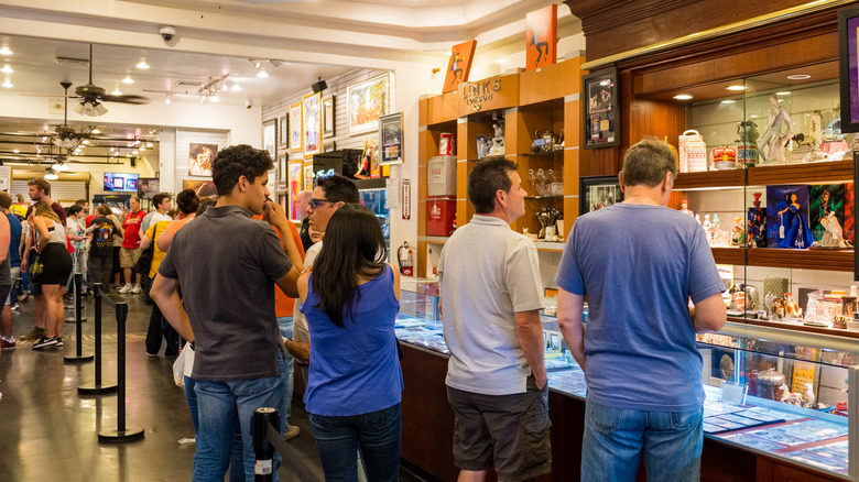 customers browse gold and silver pawn