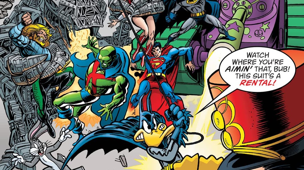 JLA, Bugs Bunny, and Bat-Duck