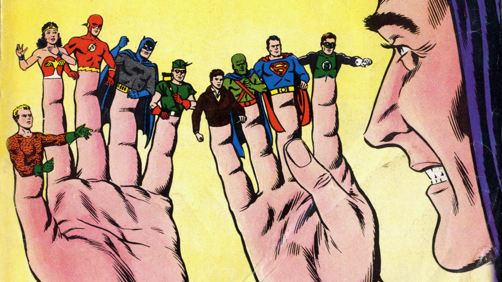 Faust with Justice League-shaped fingers