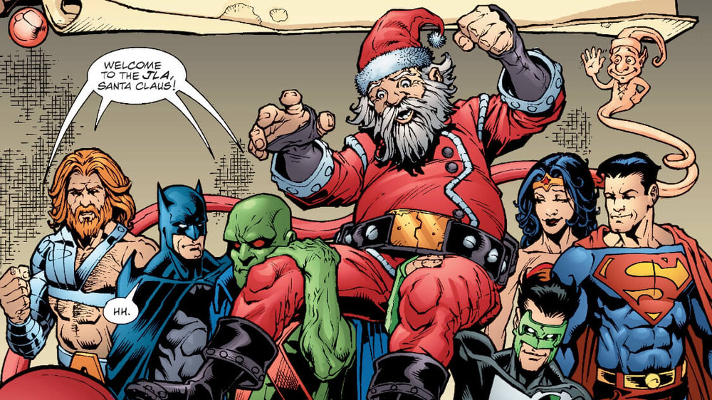 JLA welcoming Santa Claus