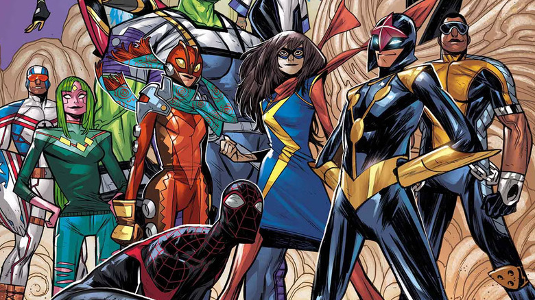 Ms. Marvel leading the Champions